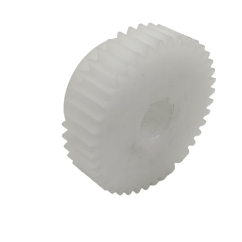 GTPBAO 1 Stück 0,8 m 55 Zähne zylindrisches Kunststoffgetriebe mit Schritt 0,8 Modul 55 Zähne Stirnrad POM Nylon gerade Zähne Zahnrad Ritzel Lenkungshardware(6.35mm) von GTPBAO