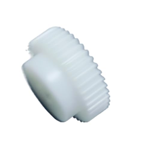GTPBAO 1 Stück 1M 24T weißes Kunststoff-Stirnrad mit Stufe 4m 5mm 6mm 6,35mm 8mm 10mm 12mm Bohrung 1 Modul 24 Zähne gerade Zähne Zahnrad Lenkungshardware(11mm bore) von GTPBAO
