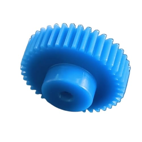 GTPBAO 1 Stück 1M 60T blaues Nylon-Zahnrad mit geraden Zähnen 1 Modul 60 Zähne Kunststoff Stirnrad Ritzel 62mm Durchmesser Zylindrisches Zahnrad Lenkungshardware(8MM BORE) von GTPBAO