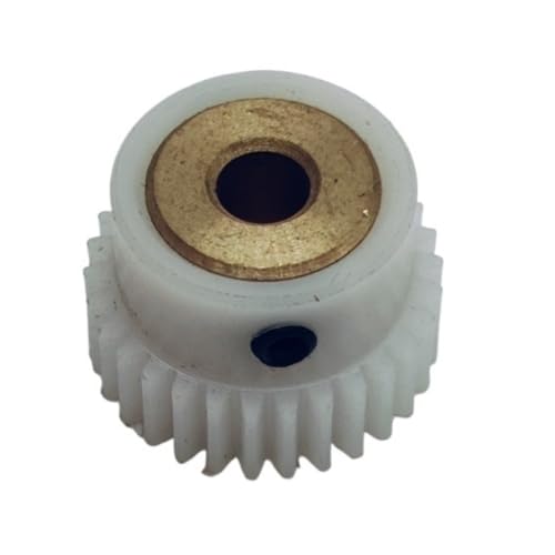 GTPBAO 1 Stück 4 mm Bohrung POM Stirnrad mit Schritt 1 Modul gerade Zähne Kupferhülsengetriebe 1 M 12 T 15 T 25 T 30 T 35 T Kunststoffritzel Lenkungshardware(26 Teeth) von GTPBAO