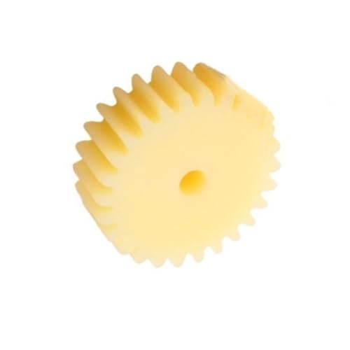 GTPBAO 1 Stück Nylon gerade Zähne Zahnrad 2 Modul Zylindrisches Flachgetriebe 2M 16T 18T 20T 22T 25T 27 Zähne Stirnradgetriebe 8mm Prozessloch Lenkungshardware(24T) von GTPBAO