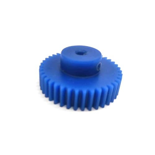 GTPBAO 1 Stück Stirnradgetriebe 1 Modul 18 Zähne Zylindrisches Zahnrad mit Stufe 1M 18T Blaues Nylon-Zahnrad mit geraden Zähnen Ritzel mit 20 mm Durchmesser Lenkungshardware(7mm bore) von GTPBAO