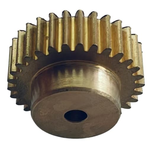 GTPBAO 1 stücke 0,7 Modul 25 Zähne Messing Stirnrad Mit Schritt 5mm Zähne Dicke Gerade Zähne Getriebe 0,7 M 25 T Zylindrisches Getriebe Lenkungshardware(6.35mm BORE) von GTPBAO