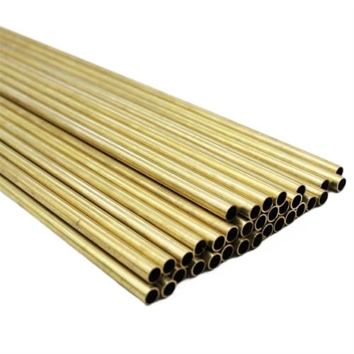 GTPBAO 1000 Stück Messingrohr-Schneiden, gerades Messingrohr, 0,25 mm Wandstärke, 1 mm, 12,5 mm Außendurchmesser gerade(4mm OD 9 x ID 8.5mm) von GTPBAO