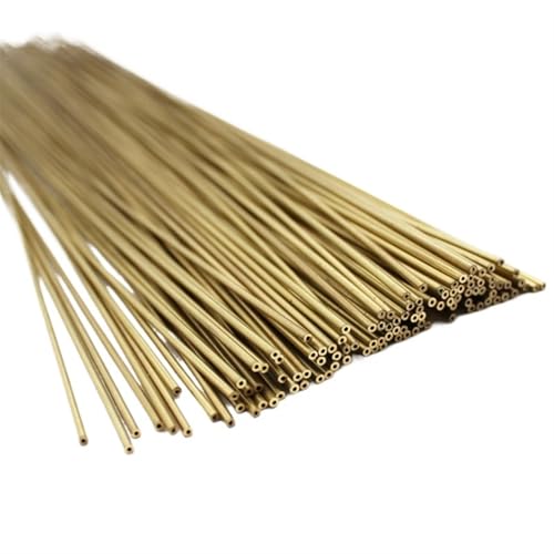 GTPBAO 1000 Stück Messingrohre mit 1 mm Außendurchmesser und 0,25 mm Wandstärke, gerader Schnitt, Messingrohr, 12,5 mm Länge gerade(9mm OD 10 x ID 9.5mm) von GTPBAO