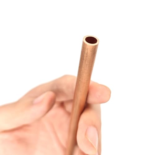 GTPBAO 15 mm bis 30 mm dünnwandiges Kupferrohr, hohl, gerade, rund, Kupferrohr for Sanitär-Punktschweißstift gerade(500mm OD 19 x ID 16mm) von GTPBAO