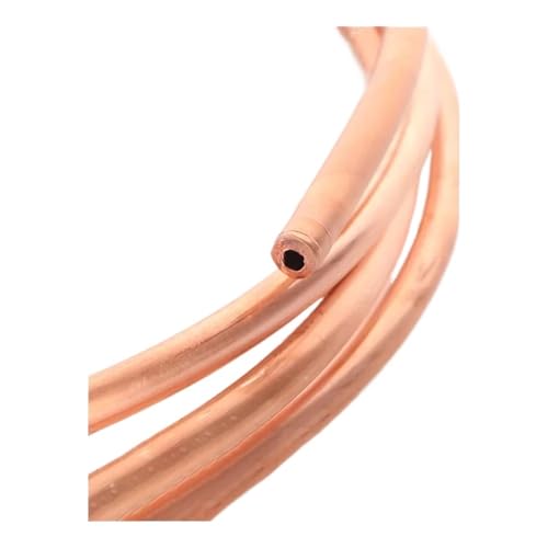 GTPBAO 2 Meter T2-Weichkupferrohrspule, 1,6 mm bis 12 mm Außendurchmesser, reines Kupfer, Kühlrohr for Klimaanlagen, hohles Rundrohr gerade(4x1mm) von GTPBAO