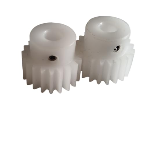 GTPBAO 2 Stück 0,5 Modul Stirnradgetriebe 30T gerade Zähne Übertragungsgetriebe 0,5M 30 Zähne zylindrisches Getriebe mit Stufe Lenkungshardware(8mm bore) von GTPBAO