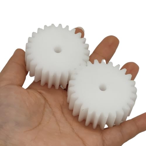 GTPBAO 2 Stück 1,5 Modul 25 Zähne gerade Zähne Ritzel 41 mm Durchmesser 15 mm Dicke zylindrisches Stirnrad 1,5 m 25 Zähne Kunststoffzahnrad Lenkungshardware(12mm bore) von GTPBAO