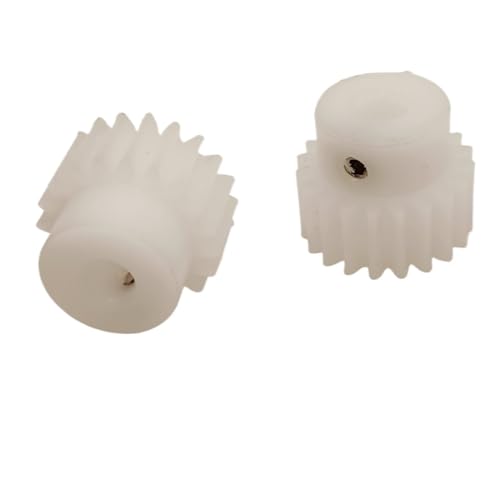 GTPBAO 2 Stück Kunststoff 0,5 Modul 47 Zähne Stirnrad mit Stufe 3 mm 3,17 mm 4 mm 5 mm 6,35 mm 8 mm Bohrung 0,5 m 47 Zähne Ritzel mit geraden Zähnen Lenkungshardware(6.35mm BORE) von GTPBAO
