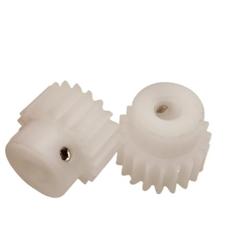 GTPBAO 2 Stück POM zylindrisches Zahnrad 0,5 Modul 44 Zähne Kunststoffritzel 23 mm Durchmesser 0,5 m 44 Zähne gerade Zähne Zahnrad mit Stufe Lenkungshardware(3mm bore) von GTPBAO