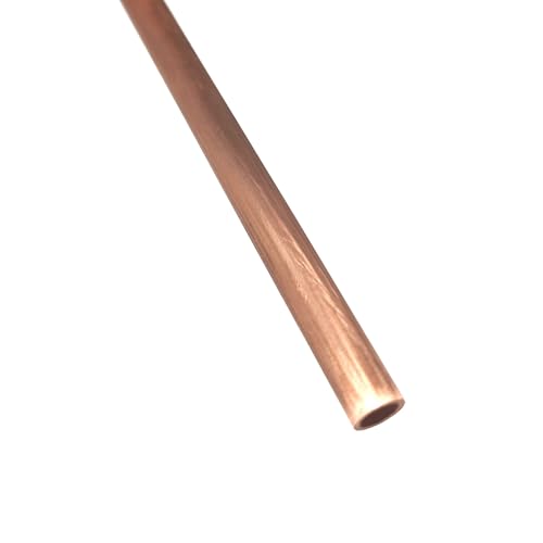 GTPBAO 2 Stück gerades hohles Kupferrohr, Außendurchmesser 8 mm, 8,5 mm, 9 mm, 9,5 mm, 13 mm, 14 mm, Länge 300 mm, 500 mm, for vielseitige Anwendung gerade(OD 9 x ID 8mm) von GTPBAO