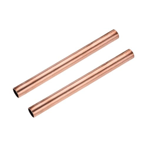 GTPBAO 2 Stücke Hohl Gerade Rohr Kupfer Rundrohr 7mm 30mm ID Glatte Oberfläche Länge 100mm 200mm 300mm gerade(18mmx1mmx200mm) von GTPBAO