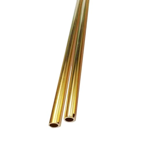 GTPBAO 2 stücke 2mm 10mm Messing Rohr Messing Rohr Länge 100mm for Messer Griff Teil Hand Werkzeug Zubehör gerade(2mm) von GTPBAO