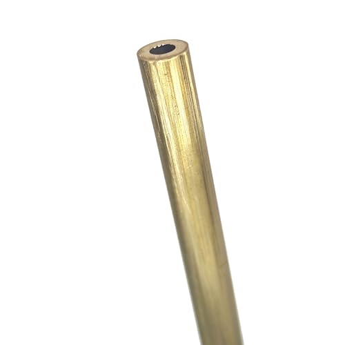 GTPBAO 4,5 mm Außendurchmesser, Messing-Rundrohr, hohles gerades Rohr, 0,2 mm, 1 mm Wandstärke, 100 mm, 500 mm Gesamtlänge gerade(4.5mmx0.2mmx500mm) von GTPBAO