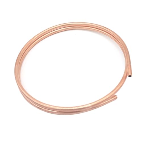 GTPBAO 4 Meter weiche Spule T2 rotes Kupferrohr Klimaanlage Kälte Kapillardraht Außendurchmesser 2 mm bis 10 mm gerade(6x0.5mm) von GTPBAO