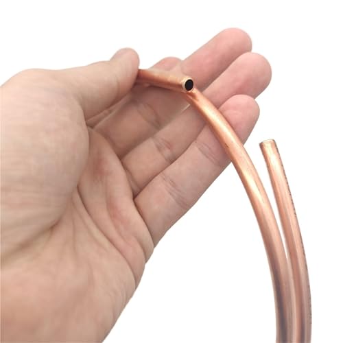 GTPBAO 5 Meter weiche Spule Kupferrohr T2 rot Klimaanlage Kälte Kapillarrohre gerade(8 x 5mm) von GTPBAO