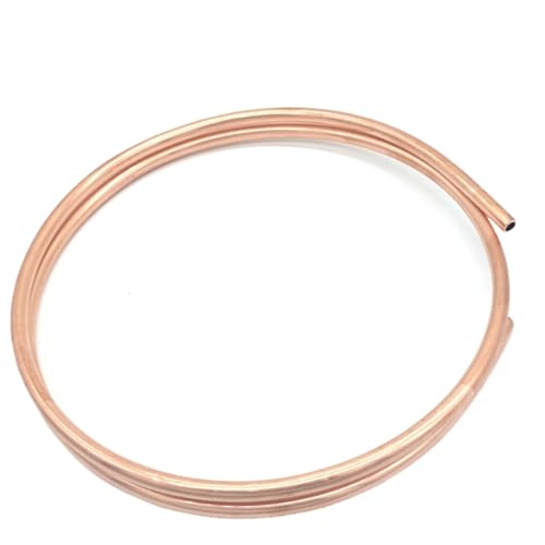 GTPBAO 5 Meter weiches T2-Rotkupferrohr for Klimaanlagen und Kühlkapillarleitungen, flexible Kupferspule gerade(12.7 x 11.5mm) von GTPBAO