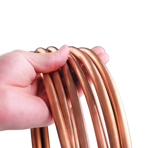 GTPBAO 99,9% T2 Kupfer-Klimarohr, Kupferrohr, Außendurchmesser 2 mm, 3 mm, 4 mm, 6 mm, 8 mm, 10 mm, 12 mm, 14 mm, 16 mm gerade(5 meter x 8mm x 1.5mm) von GTPBAO