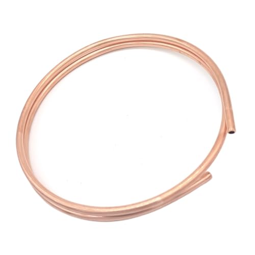 GTPBAO Flexibles T2-Rotkupferrohr, weiches Kupferspulenrohr for Klimaanlagen, Kühlung, 2 mm bis 10 mm Außendurchmesser, 5 Meter Länge gerade(10x1mm) von GTPBAO