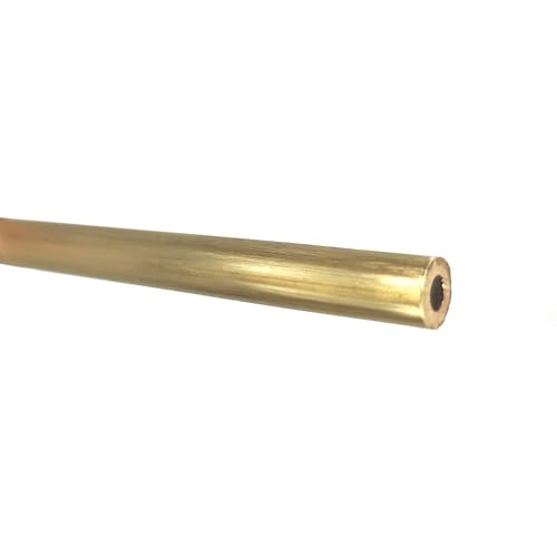 GTPBAO Hochdruckbeständiges dickwandiges Messingrohr, extra groß, 5 mm bis 50 mm Durchmesser gerade(OD 50 x ID 46mm 24cm) von GTPBAO