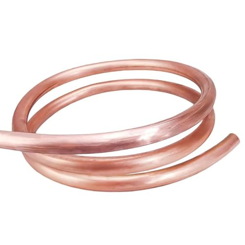 GTPBAO Kupferdrahtrohr, Klimaanlagenkühlung, weiche Kupferrohrspule, Außendurchmesser 2 mm bis 12,7 mm, DIY-Handwerk, 99,9% rein gerade(2 meter x 12.7mm x 0.7mm) von GTPBAO