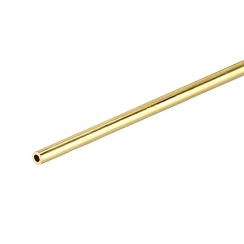 GTPBAO Messingrohr, 1 mm Wandstärke, 300 mm, 500 mm Länge, gerader Modellierstab for Präzisionsschneiden und Basteln gerade(300mm OD 5 x ID 3mm) von GTPBAO