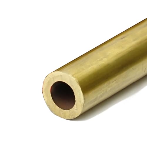 GTPBAO Messingrohr DIY Rundes Messingrohr for Messerklemmen, Griffe und Stützstangen for individuelle Projekte gerade(200mm 20mmx18mm) von GTPBAO