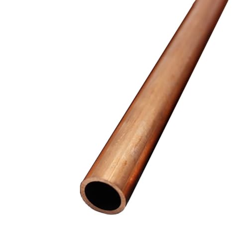 GTPBAO Nahtlose Kupfer-Rundrohre for den Modellbau und Haushalts-Warm-Kaltwassersysteme, Metallrohre for Sanitärprojekte gerade(100mm x 25mm x 2mm) von GTPBAO