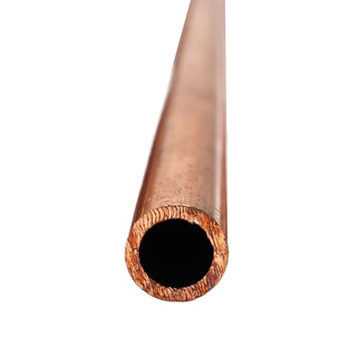 GTPBAO Nahtlose Kupferrohre for den Modellbau, Metallrohr, 100 mm, 250 mm, 500 mm Länge, for Bastel- und Heimwerkerprojekte gerade(250mm x 14mm x 1mm) von GTPBAO