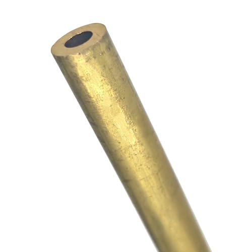 GTPBAO Nahtlose Rohr Messing Kapillarrohr Armaturen Metalllegierung rund 0,8 mm bis 20 mm gerade(9x0.5x100mm) von GTPBAO