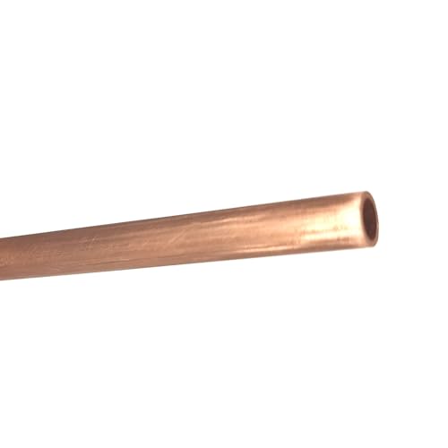 GTPBAO Rote Kupferrohre, Außendurchmesser 2 mm bis 20 mm, Innendurchmesser 1 mm bis 18 mm, Länge 100 mm 250 mm, gerades Kupfermetallrohr gerade(250mm OD 18 x ID 16mm) von GTPBAO