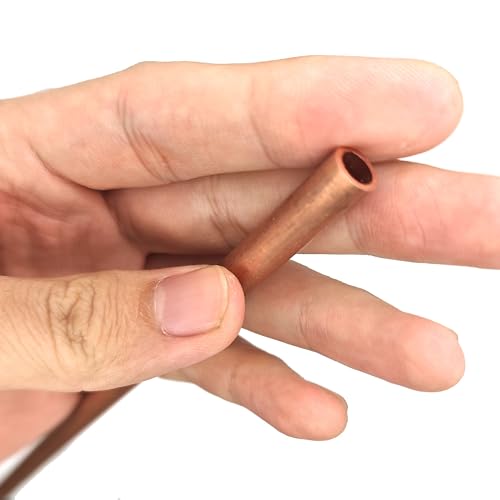 GTPBAO T2 Dickwandiges Kupferrohr, Kapillarhohlrohr aus Kupfer for Schweißen und Galvanisieren, mehrere Wandstärken gerade(OD 38 x ID 34mm 50cm) von GTPBAO