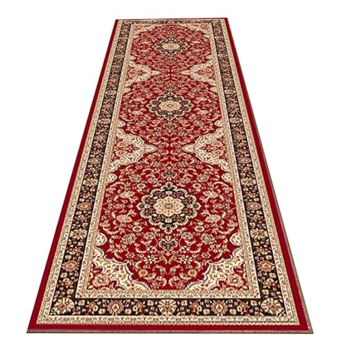 GTPBAO Traditioneller Laufstegteppich mit Randeinfassung Zuschneidbare Eingangsmatte für Schmale Foyer Balkone, Breite 1,5m 1,3m 1,1m 0,9m 0,7m(1.3x10m/4.3x32.8ft) von GTPBAO