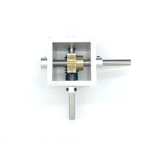 Gehrungsgetriebe 1 Stück 90-Grad-Schneckengetriebe 1 bis 10 1 bis 20 Untersetzungsgetriebe Winkellenkvorrichtung rechtwinkliges Wendegetriebe Ritzel mechanisch (Color : 1:10 6mm in shaft and 6mm out von GTPBAO