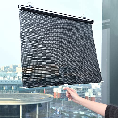 Rollos Anti-UV-Rollo mit Saugnäpfen, Wärmeisolierendes Rollo für Wohnzimmer, Restaurant, Wasserdichter Fenstervorhang (Size : 50x80cm/19.6x31.5in) von GTPBAO