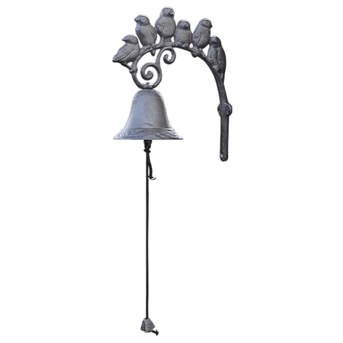 Türglocke Gusseisen Glocke Gusseiserne Vogeldeko – Antike Türklingel, Wandglocke für Zuhause Wohnbereich Garten Veranda Türglocke Gusseisen Glocke Gusseiserne Vogeldeko – Antike Türklingel, Wandglocke für Zuhause Wohnbereich Garten Veranda von GTPBAO