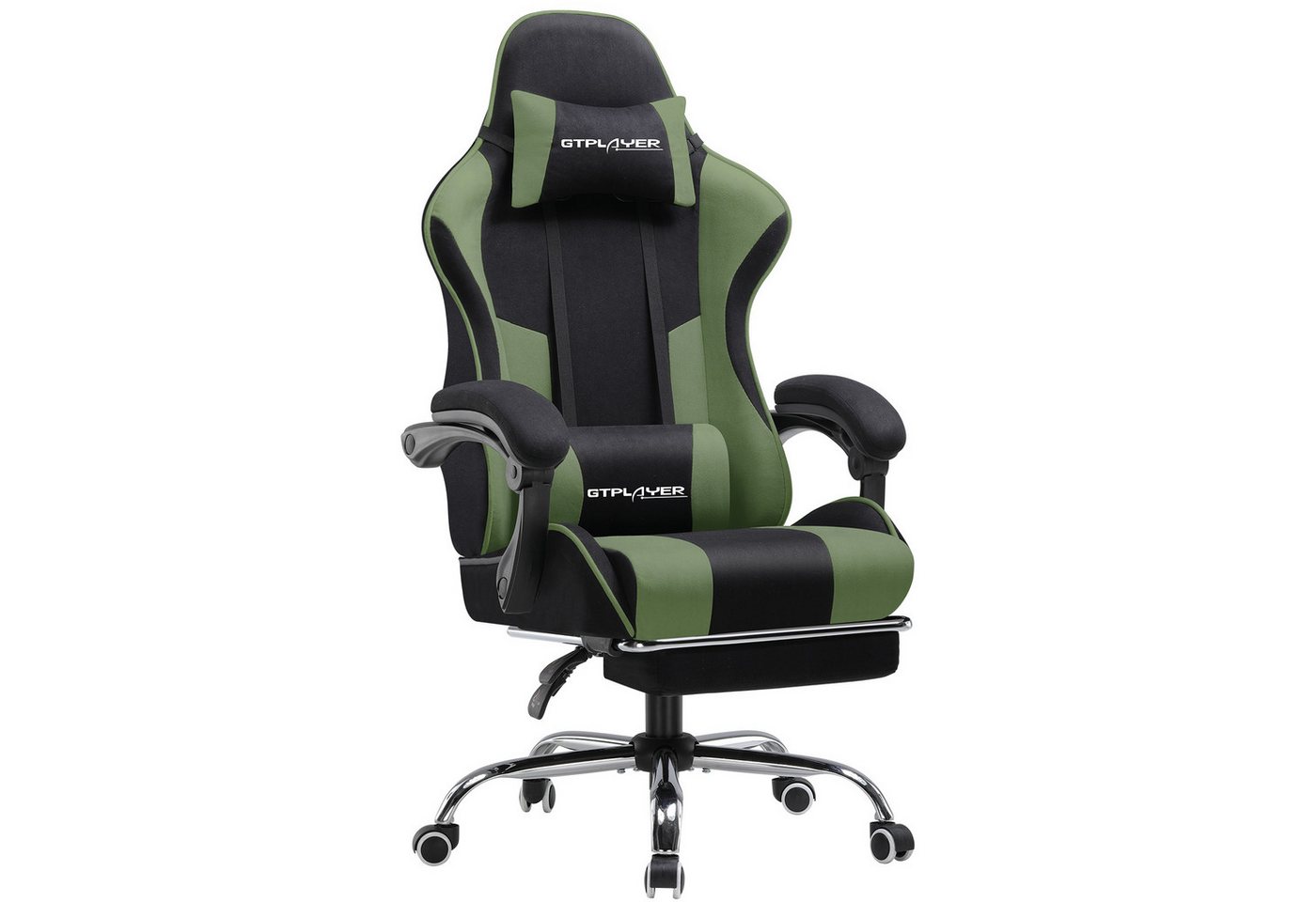 GTPLAYER Gaming-Stuhl Bürostuhl Gaming Stuhl Massage Ergonomischer Gamer Stuhl, mit Massage-Lendenkissen Fußstütze, Kopfstütze GTPLAYER Gaming-Stuhl Bürostuhl Gaming Stuhl Massage Ergonomischer Gamer Stuhl, mit Massage-Lendenkissen Fußstütze, Kopfstütze von GTPLAYER