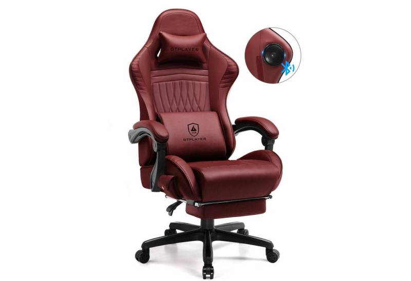 GTPLAYER Gaming-Stuhl ergonomischer Bürostuhl mit HIFI Stereo Lautsprecher, Verbindungsarmlehen beeindrukende Klang-atmosphäre von GTPLAYER
