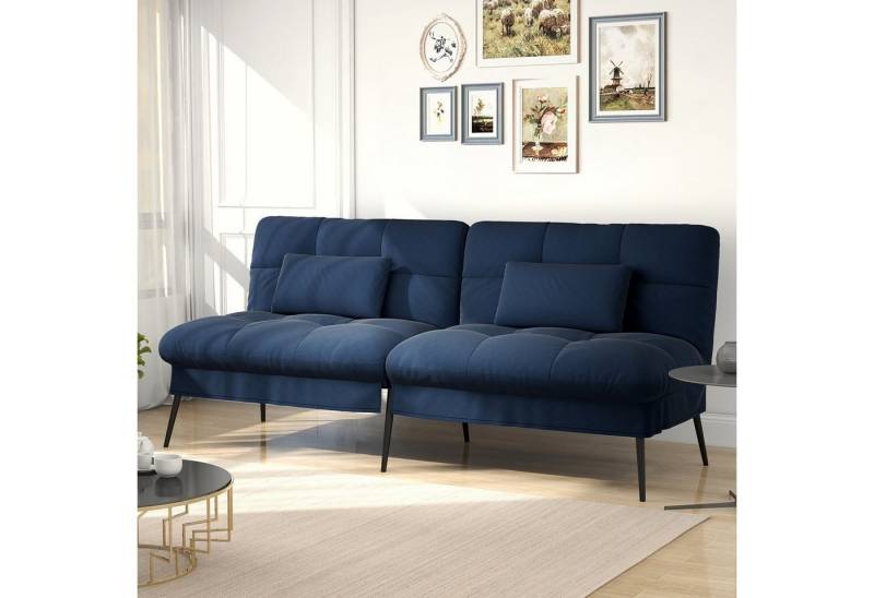 GTPLAYER Schlafsofa Bettsofa mit Schlaffunktion, Klappsofa, mit Schubladen und Rollen 80 * 50*(73-115) cm von GTPLAYER