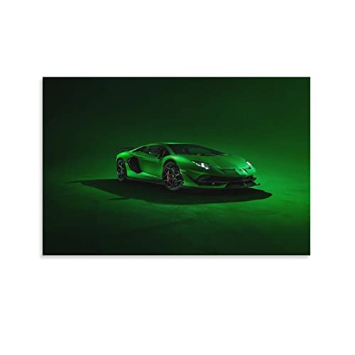 Supercar Poster Lamborghini Aventador Svj Poster Dekorative Malerei Leinwand Wandposter und Kunstbild Druck Moderne Familie Schlafzimmer Dekor Poster 50 x 75 cm von GTRE