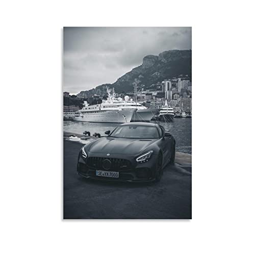 Supercar Poster Mercedes Amg GT C190 Poster Dekorative Malerei Leinwand Wandposter und Kunstbild Druck Moderne Familie Schlafzimmer Dekor Poster 40 x 60 cm von GTRE