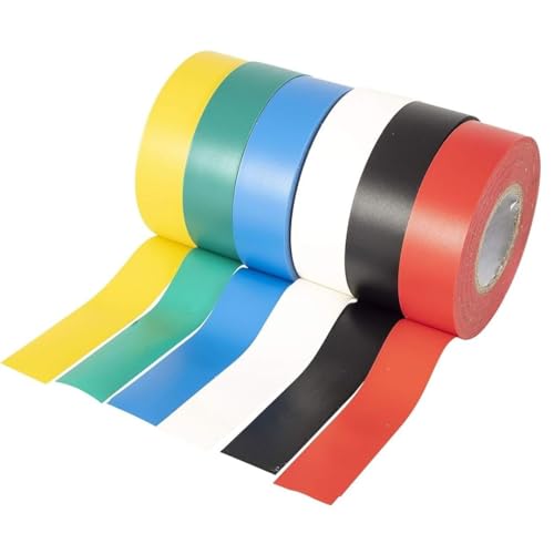 GTSE - Isolierband Multi - 19 mm x 20 m - strapazierfähiges, selbstklebendes Isolierband - zum Schutz, Bündeln und Reparieren von Kabeln - 6 Rollen von GTSE