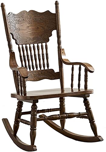 American Country Schaukelstuhl Massivholz Rückenlehne Sessel für Lazy Rest, Geeignet für Büro, Schlafzimmer, Arbeitszimmer, Garten 57X81x105 American Country Schaukelstuhl Massivholz Rückenlehne Sessel für Lazy Rest, Geeignet für Büro, Schlafzimmer, Arbeitszimmer, Garten 57X81x105 von GTTFX