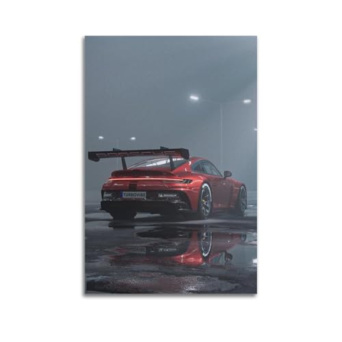 Rennwagen-Poster 911 GT3RS Track-Version, Sportwagen, dekoratives Gemälde, Leinwand, Kunstbild, 50 x 75 cm Rennwagen-Poster 911 GT3RS Track-Version, Sportwagen, dekoratives Gemälde, Leinwand, Kunstbild, 50 x 75 cm von GTTHOK