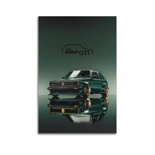 Sportwagen-Poster für Golf MK1 GTI, Rennwagen, Supercar, dekoratives Gemälde, Leinwand, Kunstbild, 30 x 45 cm Sportwagen-Poster für Golf MK1 GTI, Rennwagen, Supercar, dekoratives Gemälde, Leinwand, Kunstbild, 30 x 45 cm von GTTHOK