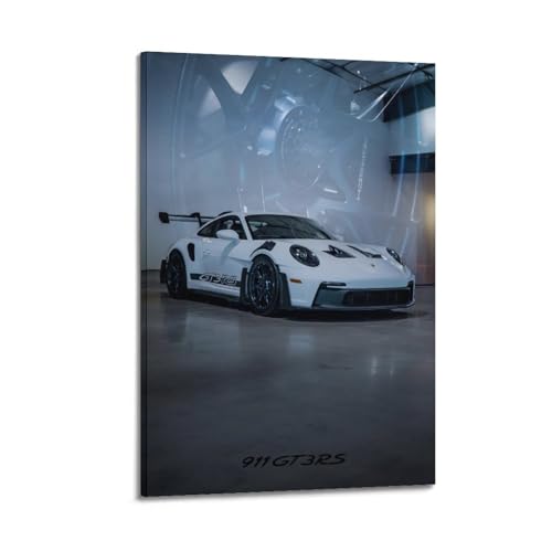 Supercar Poster 911 GT3 RS (992) Deutscher Rennwagen, dekoratives Gemälde, Leinwandbild, 30 x 45 cm von GTTHOK