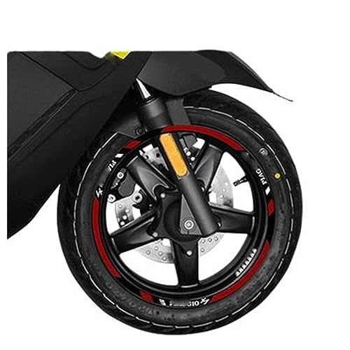 GTUOEQV Dekorative Bande Für P&iaggio Für X7 Für P&iaggio Für X7 Motorrad Rad Aufkleber Streifen Reflektierende Felge(A5) von GTUOEQV