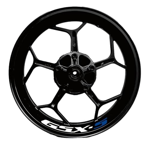 GTUOEQV Dekorative Bande Für S&uzuki Für Gsx-s Für Gsx-s750 Für Gsxs1000 750 1000 600 2022 Motorrad Rad Aufkleber Streifen Reflektierende Felge(A5) von GTUOEQV