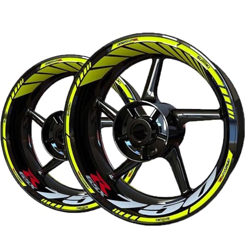 GTUOEQV Dekorative Bande Motorrad Aufkleber Felge Aufkleber Für S&uzuki Für GSXR750 Für GSXR 750 Rad Aufkleber(A2) von GTUOEQV